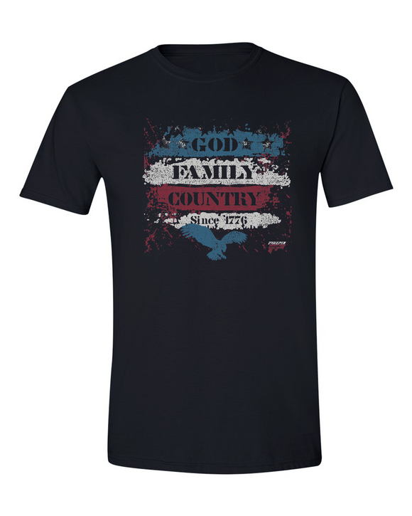 GOD, FAMILY, AND COUNTRY TEE